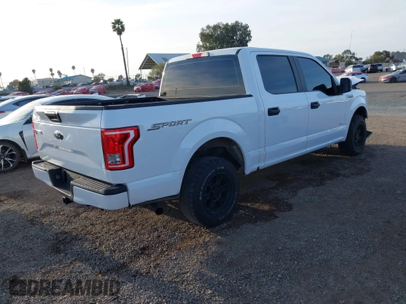 2015 Ford F-150 XL with VIN 1FTEW1CP1FKE64821, listed as a IAAI auction lot 41693457 with 134,240 mi miles. Bid and sale history available at carsss.com. Image 4.