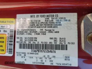 2016 Ford Mustang EcoBoost с VIN 1FA6P8TH7G5264616, выставлен на аукционе Copart как лот 57864795 с пробегом 83 054 миль миль и Списание • Salvage title. История ставок и продаж доступна на DreamBid. Изображение 12.