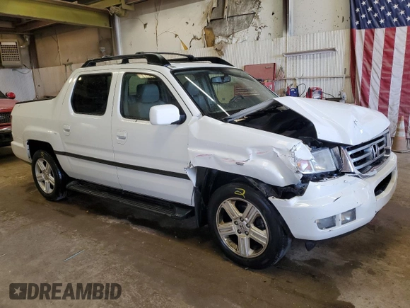 2014 Honda Ridgeline RTL with VIN 5FPYK1F53EB009121, listed as a Copart auction lot 62029614 with Not Provided miles and Clean Title. Bid and sale history available at carsss.com. Image 4.