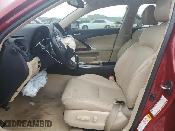 2007 Lexus IS with VIN JTHBK262875040801, listed as a Copart auction lot 48051995 with 153,815 mi miles and Salvage Title. Bid and sale history available at carsss.com. Image 7.
