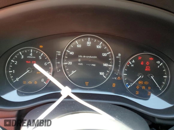 2025 Mazda 3 S with VIN 3MZBPAAM6SM455847, listed as a Copart auction lot 50470785 with Not Provided miles and Salvage Title. Bid and sale history available at DreamBid. Image 9.