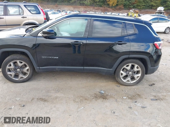 2020 Jeep Compass Limited with VIN 3C4NJDCB1LT209102, listed as a IAAI auction lot 40428626 with 54,103 mi miles and . Bid and sale history available at DreamBid. Image 13.