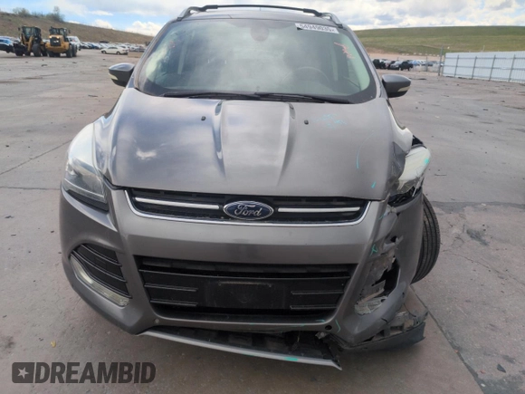 2014 Ford Escape Titanium with VIN 1FMCU9J97EUB30467, listed as a Copart auction lot 54949035 with 112,013 mi miles and Salvage Title. Bid and sale history available at DreamBid. Image 5.