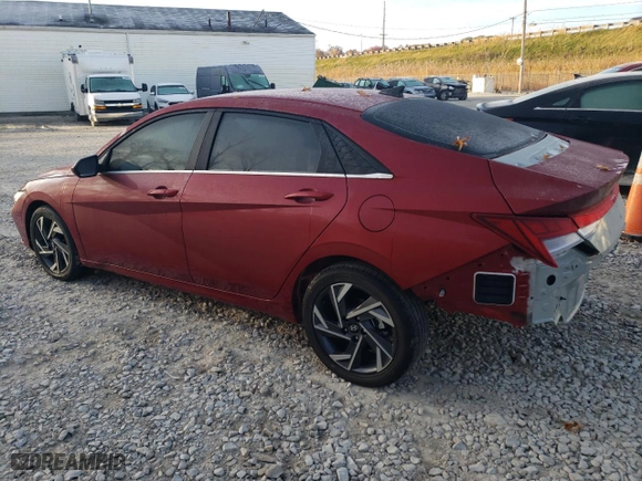 2024 Hyundai Elantra SEL with VIN KMHLS4DG9RU782659, listed as a Copart auction lot 76014554 with 791 mi miles and Salvage Title. Bid and sale history available at carsss.com. Image 2.