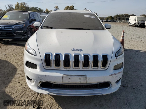 2018 Jeep Cherokee Overland with VIN 1C4PJMJX8JD594345, listed as a Copart auction lot 77934214 with 189,096 mi miles and Non Repairable. Bid and sale history available at carsss.com. Image 5.