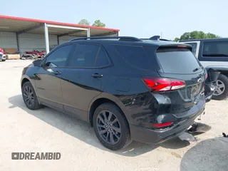 2024 Chevrolet Equinox RS with VIN 3GNAXMEG9RL252561, listed as a IAAI auction lot 42396701 with 18,773 mi miles and . Bid and sale history available at DreamBid. Image 3.