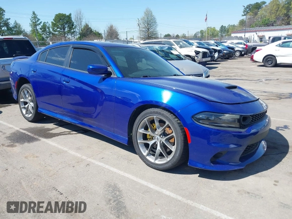 2021 Dodge Charger GT with VIN 2C3CDXHG2MH565710, listed as a IAAI auction lot 41870602 with 48,935 mi miles and . Bid and sale history available at DreamBid. Image 1.