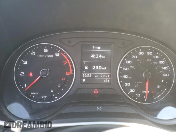 2019 Audi A3 Sedan Premium with VIN WAUBEGFF4KA116777, listed as a Copart auction lot 49246265 with 90,438 mi miles and Salvage Title. Bid and sale history available at carsss.com. Image 9.