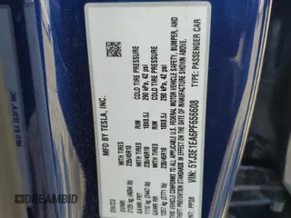 2023 Tesla Model 3 z VIN 5YJ3E1EA6PF656608, wystawiony jako Copart lot #59795925 z przebiegiem 26 445 mil mil oraz Szkoda całkowita • Salvage title. Historia ofert i sprzedaży dostępna na DreamBid. Obrazek 12.