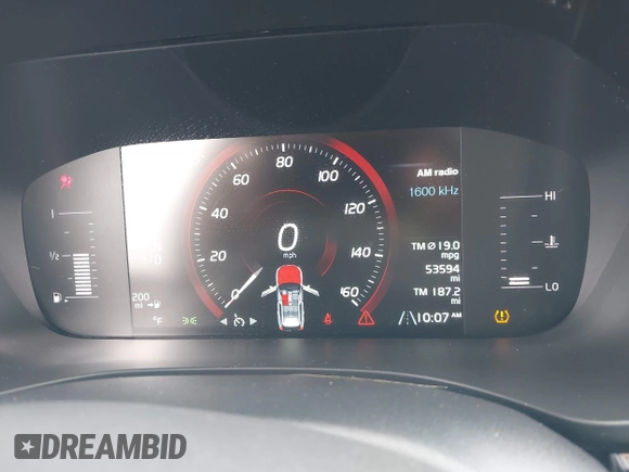 2019 Volvo XC60 Momentum with VIN YV4A22RK1K1379891, listed as a IAAI auction lot 41981506 with 53,594 mi miles and . Bid and sale history available at DreamBid. Image 7.
