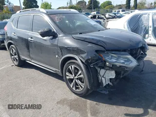 2017 Nissan Rogue SL with VIN JN8AT2MT6HW391390, listed as a IAAI auction lot 41852317 with 72,660 mi miles and . Bid and sale history available at carsss.com. Image 1.