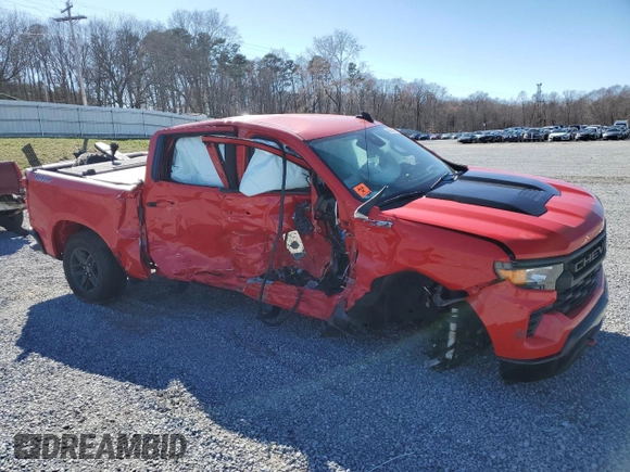 2024 Chevrolet Silverado 1500 Custom Trail Boss with VIN 3GCUDCED1RG192203, listed as a Copart auction lot 48059095 with 0 mi miles and Salvage Title. Bid and sale history available at carsss.com. Image 4.