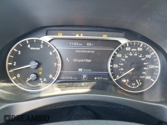 2019 Nissan Altima 2.5 SV with VIN 1N4BL4DV7KC153673, listed as a Copart auction lot 50534195 with 141,978 mi miles and Salvage Title. Bid and sale history available at carsss.com. Image 9.