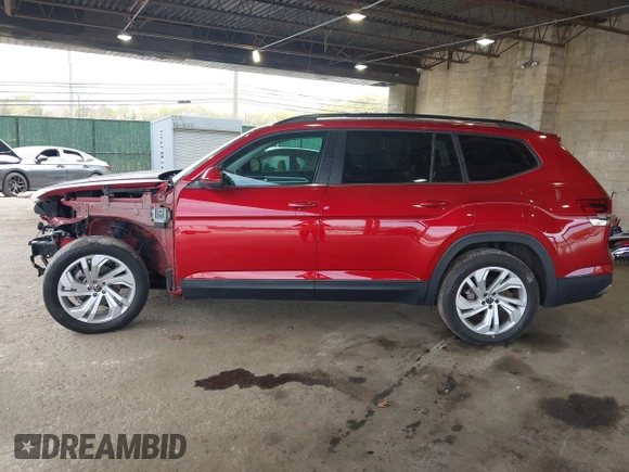 2021 Volkswagen Atlas SE with VIN 1V2KR2CA3MC559155, listed as a IAAI auction lot 42161105 with 35,039 mi miles and . Bid and sale history available at DreamBid. Image 15.