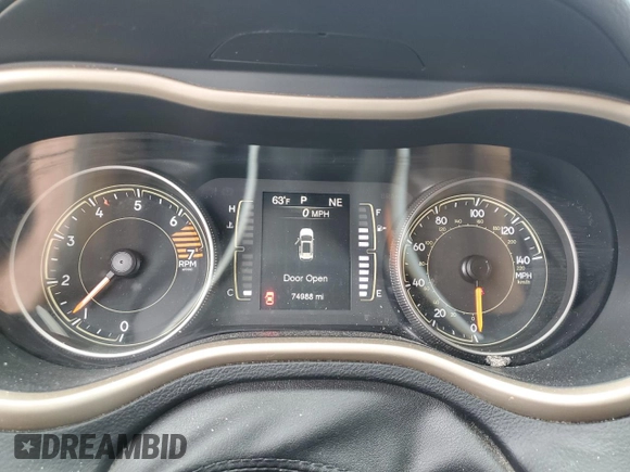 2017 Jeep Cherokee Latitude с VIN 1C4PJMCB9HW665987, выставлен на аукционе Copart как лот 58491905 с пробегом 74 988 миль миль и Списание • Salvage title. История ставок и продаж доступна на DreamBid. Изображение 9.
