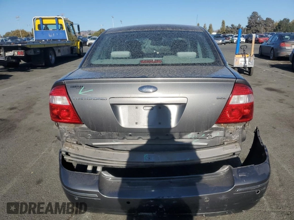 2005 Ford Five Hundred SEL with VIN 1FAFP24185G150138, listed as a Copart auction lot 78532624 with 121,538 mi miles and Salvage Title. Bid and sale history available at carsss.com. Image 6.