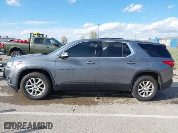 2018 Chevrolet Traverse LT Cloth with VIN 1GNERGKW9JJ216082, listed as a IAAI auction lot 41880608 with 130,084 mi miles and . Bid and sale history available at DreamBid. Image 14.