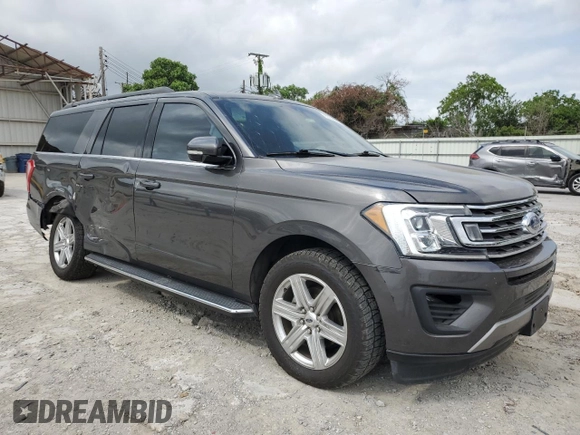 2021 Ford Expedition Max XLT with VIN 1FMJK1HT0MEA73845, listed as a Copart auction lot 55335385 with 57,420 mi miles and Salvage title. Bid and sale history available at DreamBid. Image 4.