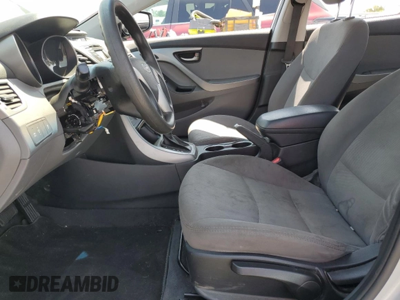 2016 Hyundai Elantra SE with VIN 5NPDH4AE8GH758998, listed as a Copart auction lot 60131145 with Not provided miles and Salvage title. Bid and sale history available at DreamBid. Image 7.