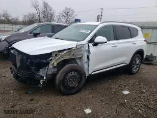 2019 Hyundai Santa Fe SEL with VIN 5NMS33AD1KH062822, listed as a Copart auction lot 84717624 with 39,862 mi miles and Salvage Title. Bid and sale history available at carsss.com. Image 1.