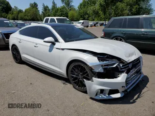 2018 Audi A5 Sportback Premium Plus with VIN WAUENCF57JA009315, listed as a Copart auction lot 58626173 with 63,183 mi miles. Bid and sale history available at carsss.com. Image 4.