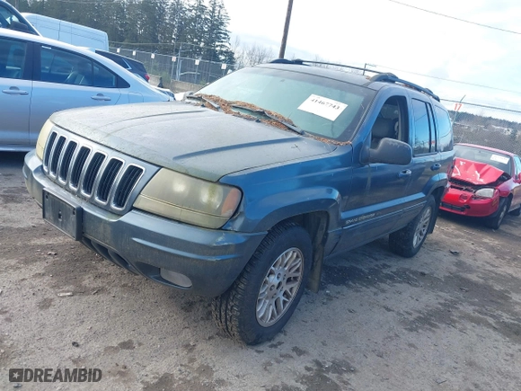 2003 Jeep Grand Cherokee Limited with VIN 1J8GW58S93C589285, listed as a IAAI auction lot 41467743 with 231,614 mi miles. Bid and sale history available at carsss.com. Image 2.