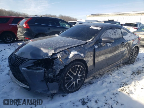 2016 Lexus RC 350 F Sport z VIN JTHHE5BC9G5013883, wystawiony jako Copart lot #89183995 z przebiegiem 97 572 mil mil oraz Szkoda całkowita • Salvage title. Historia ofert i sprzedaży dostępna na DreamBid. Obrazek 1.
