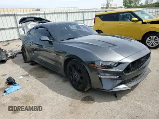 2019 Ford Mustang GT with VIN 1FA6P8CF2K5202287, listed as a Copart auction lot 55109385 with 51,387 mi miles and Salvage title. Bid and sale history available at DreamBid. Image 14.