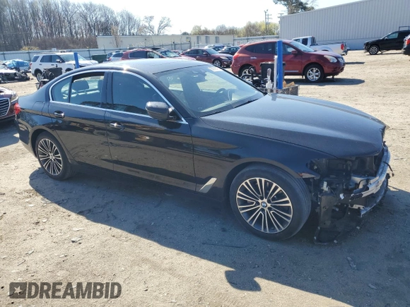 2019 BMW 5 Series 530i with VIN WBAJA5C57KWW09248, listed as a Copart auction lot 50516475 with 69,432 mi miles and Salvage Title. Bid and sale history available at DreamBid. Image 4.