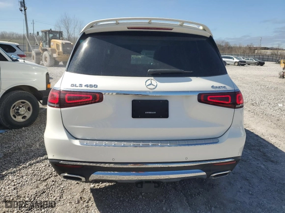 2023 Mercedes-Benz GLS with VIN 4JGFF5KE7PA933683, listed as a Copart auction lot 45693465 with 39,306 mi miles and Salvage Title. Bid and sale history available at carsss.com. Image 6.