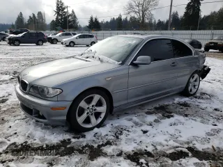 2004 BMW 3 Series 325Ci with VIN WBABD33424PL03658, listed as a Copart auction lot 45512775 with 161,991 mi miles and Salvage Title. Bid and sale history available at carsss.com. Image 1.