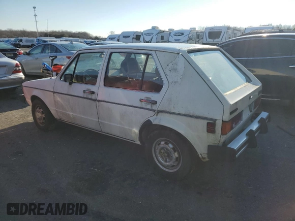 1982 Volkswagen Rabbit z VIN 1VWFB0172CV102467, wystawiony jako Copart lot #84652424 z przebiegiem 86 100 mil mil oraz Szkoda całkowita • Salvage title. Historia ofert i sprzedaży dostępna na DreamBid. Obrazek 2.