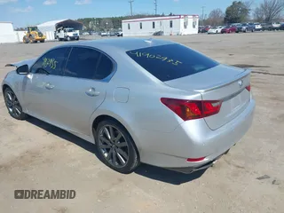 2013 Lexus GS 350 with VIN JTHCE1BL6D5017064, listed as a IAAI auction lot 41902935 with 147,881 mi miles. Bid and sale history available at carsss.com. Image 3.