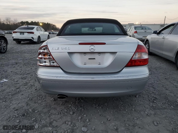 2007 Mercedes-Benz CLK-Class 3.5L with VIN WDBTK56F77F223285, listed as a Copart auction lot 87919575 with 0 mi miles and Salvage Title. Bid and sale history available at carsss.com. Image 6.