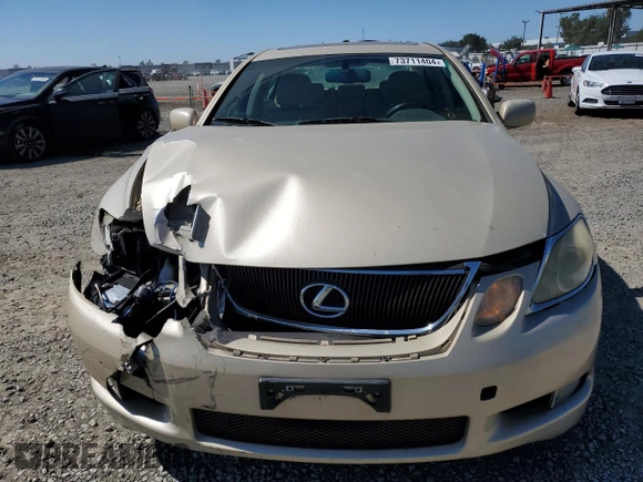2007 Lexus GS 350 with VIN JTHBE96S970018819, listed as a Copart auction lot 73711404 with 89,603 mi miles and Salvage Title. Bid and sale history available at carsss.com. Image 5.