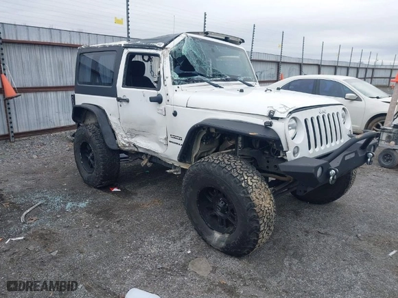 2015 Jeep Wrangler Sport with VIN 1C4AJWAG2FL711030, listed as a IAAI auction lot 41517859 with 89,790 mi miles. Bid and sale history available at carsss.com. Image 1.