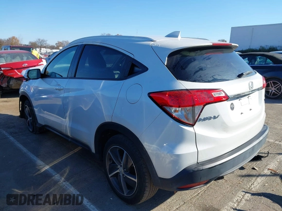 2021 Honda HR-V EX with VIN 3CZRU6H5XMM750887, listed as a IAAI auction lot 40983288 with 56,482 mi miles. Bid and sale history available at carsss.com. Image 3.