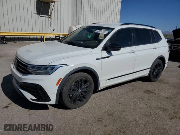2022 Volkswagen Tiguan SE R-Line Black with VIN 3VVCB7AX1NM038645, listed as a Copart auction lot 53868295 with 78,371 mi miles and Salvage title. Bid and sale history available at DreamBid. Image 1.