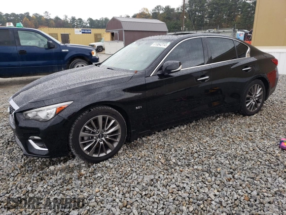 2020 Infiniti Q50 3.0t SPORT with VIN JN1EV7AP7LM201826, listed as a Copart auction lot 81064314 with 95,036 mi miles and Salvage Title. Bid and sale history available at carsss.com. Image 1.