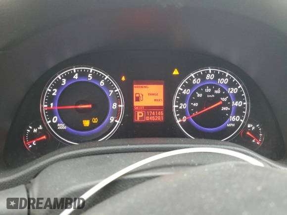 2008 Infiniti G35 x with VIN JNKBV61F28M251024, listed as a Copart auction lot 53756615 with 174,146 mi miles and Salvage Title. Bid and sale history available at DreamBid. Image 9.