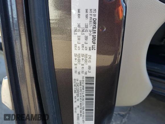 2015 Chrysler Town & Country Touring-L with VIN 2C4RC1CG3FR573874, listed as a Copart auction lot 49412035 with 72,539 mi miles and Salvage Title. Bid and sale history available at carsss.com. Image 16.