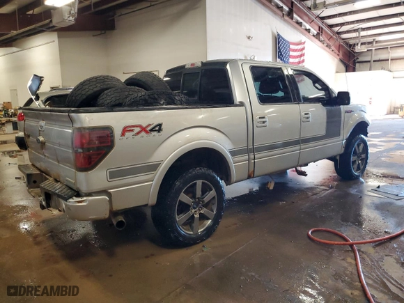 2013 Ford F-150 XL with VIN 1FTFW1ET0DFA89413, listed as a Copart auction lot 45483955 with 181,722 mi miles and Salvage Title. Bid and sale history available at carsss.com. Image 3.