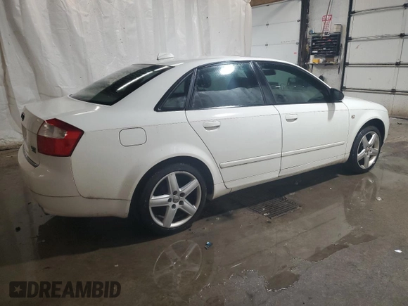 2004 Audi A4 1.8T with VIN WAULC68E64A258642, listed as a Copart auction lot 74793374 with 119,552 mi miles and Salvage Title. Bid and sale history available at carsss.com. Image 3.