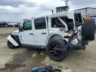 2018 Jeep Wrangler Unlimited Rubicon with VIN 1C4HJXFGXJW244945, listed as a Copart auction lot 49893645 with 45,802 mi miles and Salvage title. Bid and sale history available at DreamBid. Image 2.