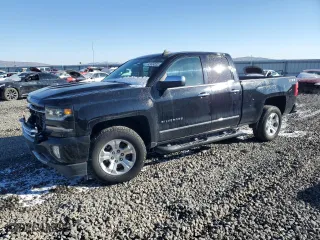 2018 Chevrolet Silverado 1500 LTZ with VIN 1GCVKSECXJZ271417, listed as a Copart auction lot 42434595 with 59,063 mi miles and Salvage Title. Bid and sale history available at carsss.com. Image 1.