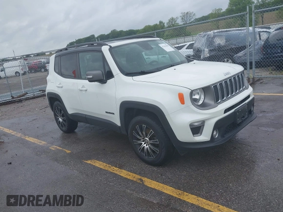 2020 Jeep Renegade Limited with VIN ZACNJBD12LPL42952, listed as a IAAI auction lot 42361858 with 54,058 mi miles and . Bid and sale history available at DreamBid. Image 1.
