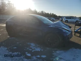 2021 Tesla Model Y Long Range with VIN 5YJYGDEE3MF089578, listed as a Copart auction lot 41381095 with 52,258 mi miles and Salvage Title. Bid and sale history available at DreamBid. Image 4.