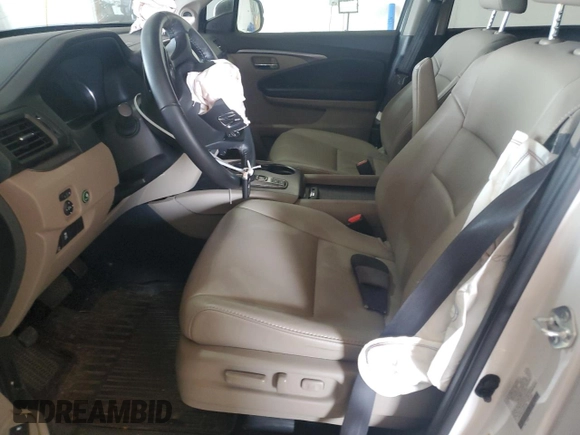 2022 Honda Pilot EX-L with VIN 5FNYF6H51NB097268, listed as a Copart auction lot 47734075 with 42,760 mi miles and Salvage Title. Bid and sale history available at DreamBid. Image 7.