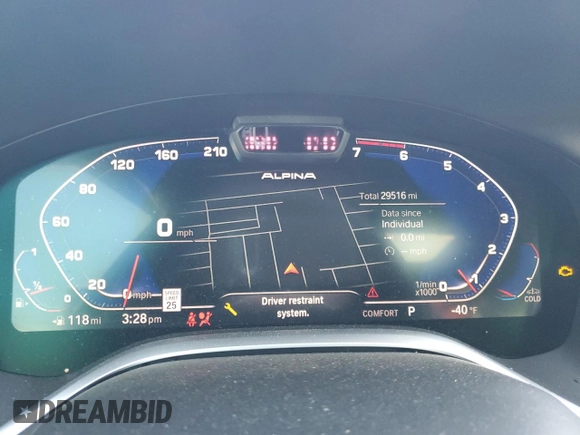 2022 BMW 7 Series with VIN WBA7U2C10NCJ03859, listed as a Copart auction lot 43547095 with 29,516 mi miles and Salvage title. Bid and sale history available at DreamBid. Image 9.