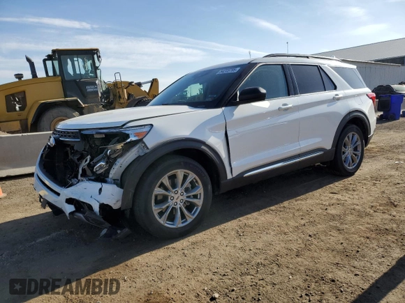 2022 Ford Explorer XLT with VIN 1FMSK8DH0NGB64957, listed as a Copart auction lot 54223705 with 18,467 mi miles and Salvage Title. Bid and sale history available at DreamBid. Image 1.